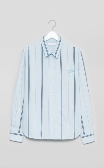 レギュラーカラーストライプシャツ