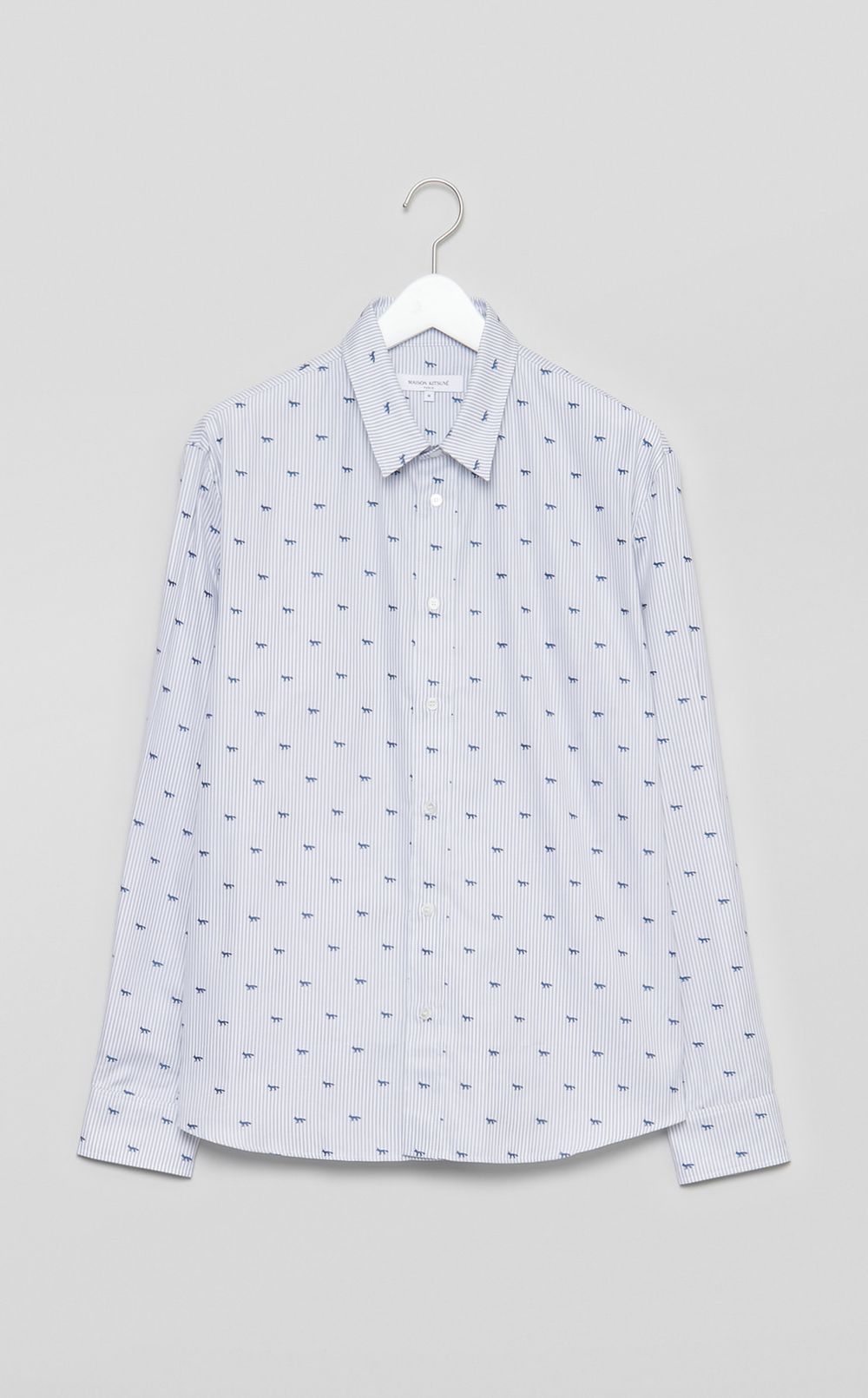 レギュラーカラーストライプシャツ