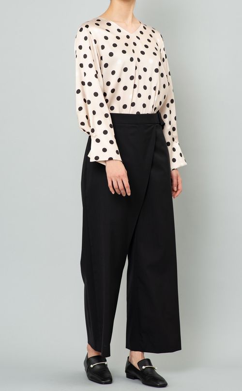 ウエストリボンドレスアップパンツ