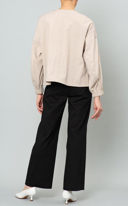 アシンメトリーショートブルゾン