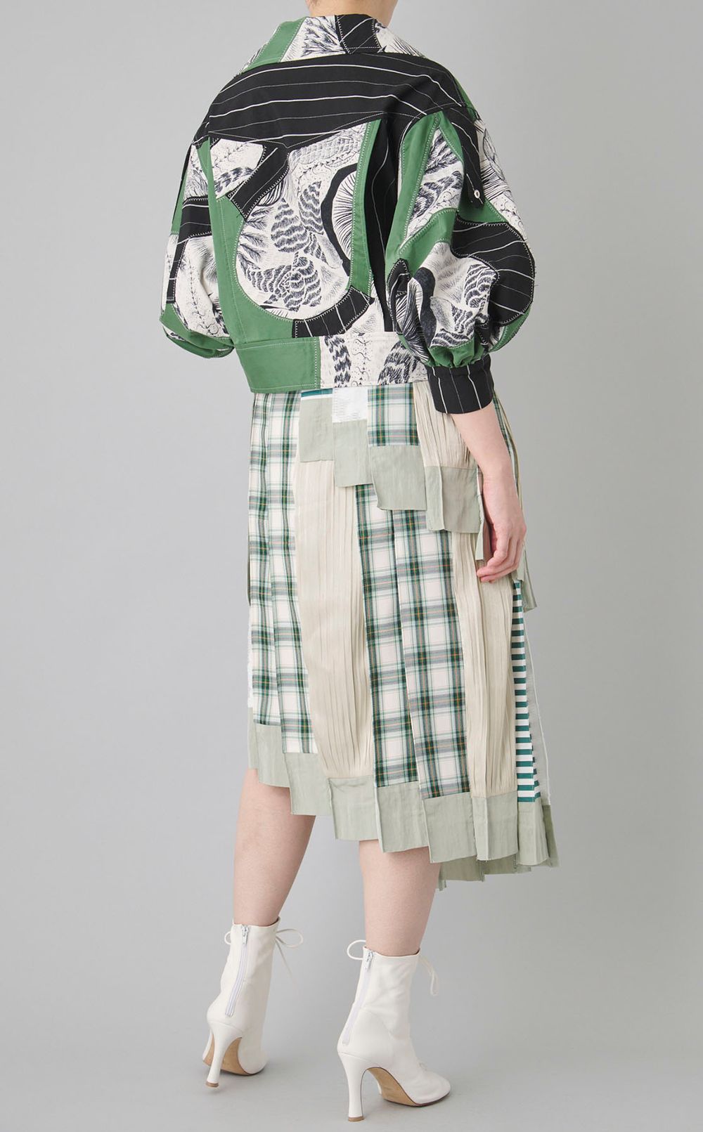 【roop】パフスリーブライダースジャケット