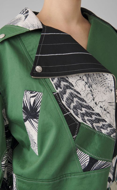 【roop】パフスリーブライダースジャケット