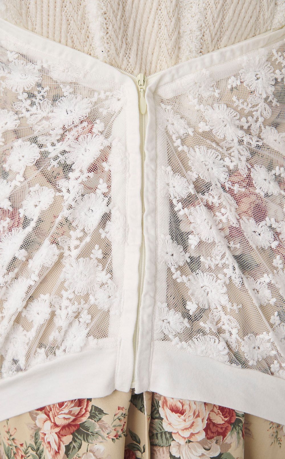 【roop】lace veil one-piece