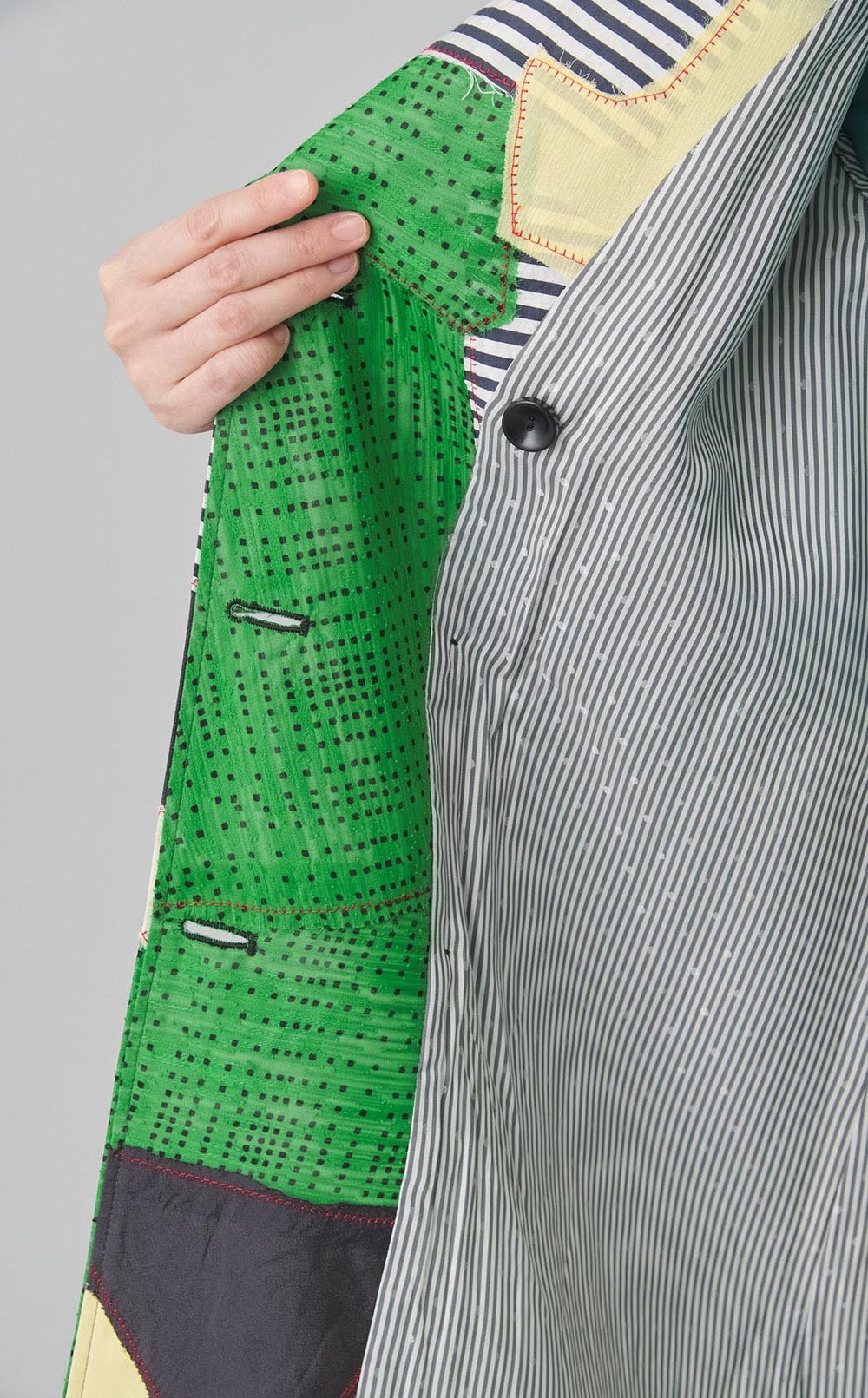 【roop】パッチワークコート