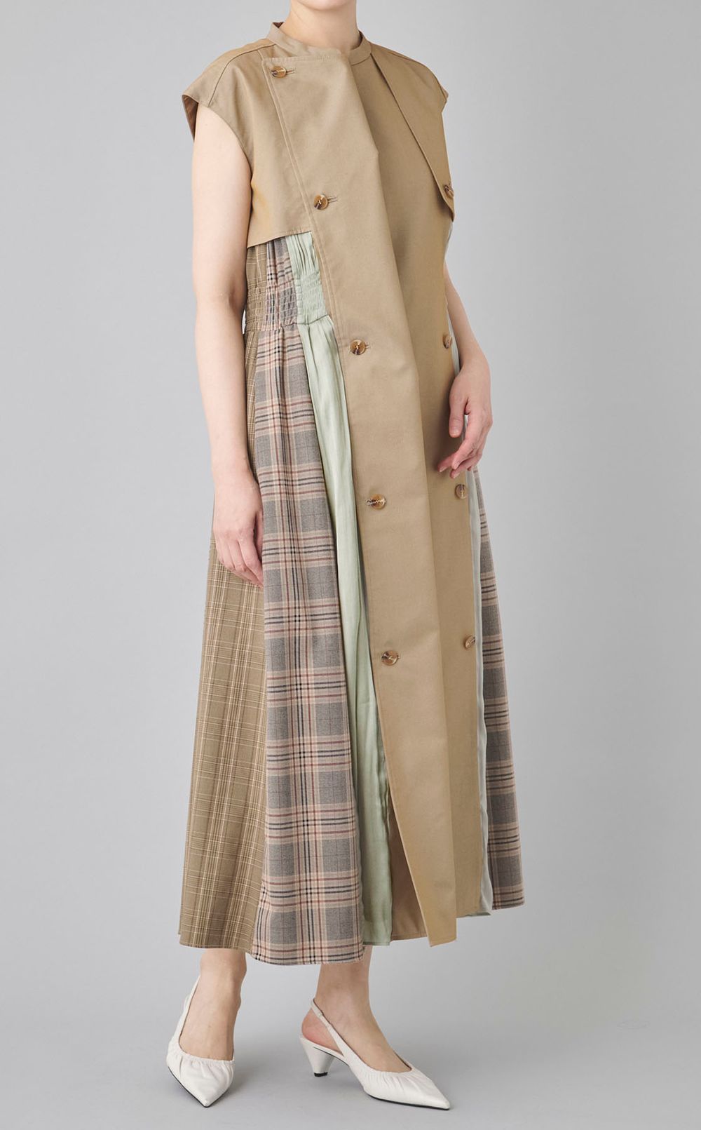 【roop】ドッキングトレンチワンピース-A