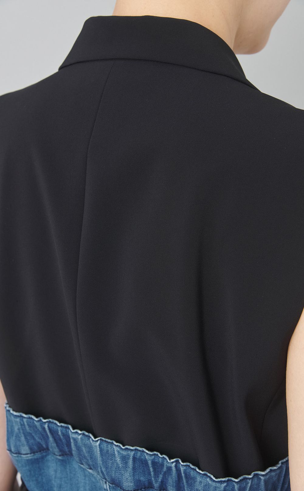 【roop】ドッキングジャケットデニムワンピ