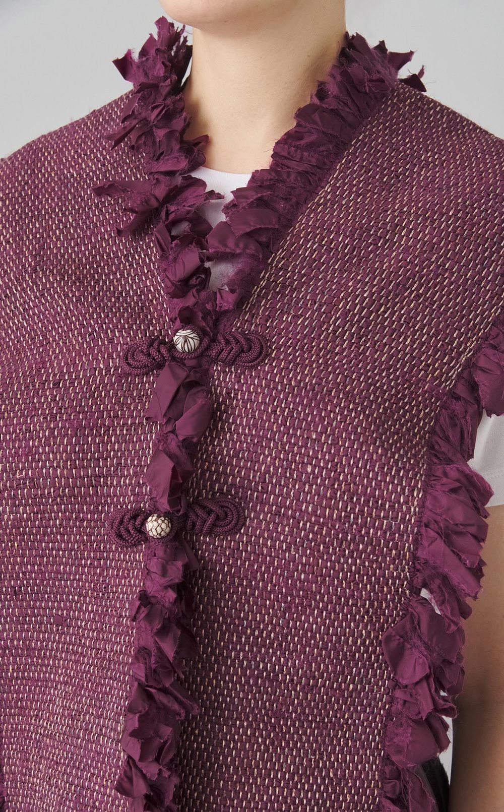 【roop】裂織ショールトップス