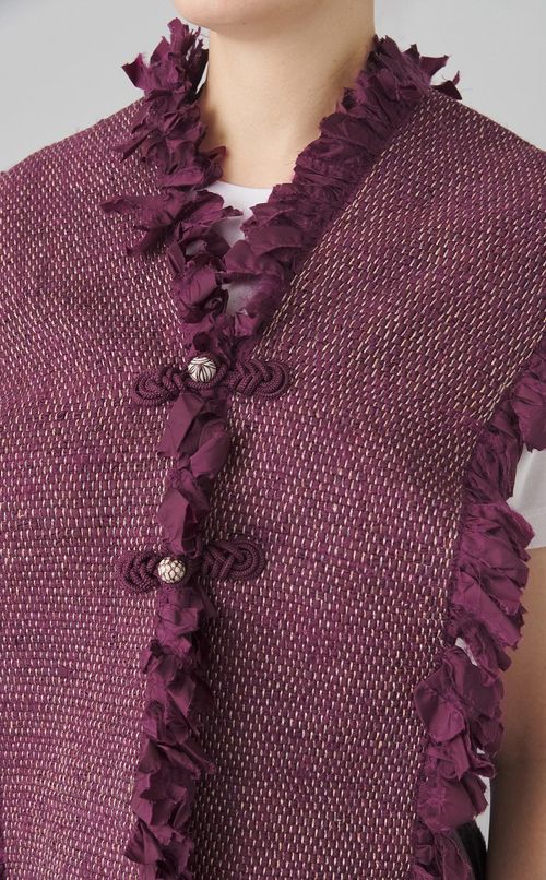 【roop】裂織ショールトップス