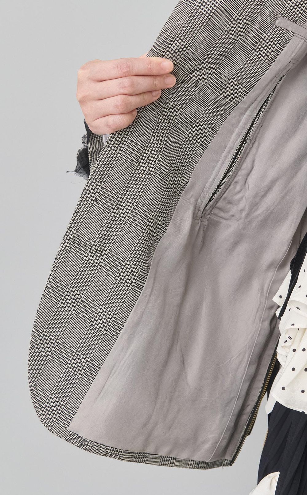 【roop】グレンチェックジャケット