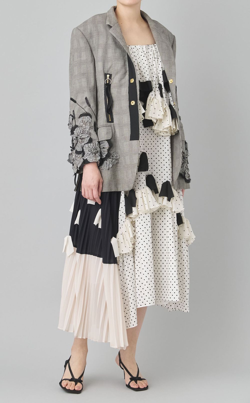 【roop】トリプルコンビドットドレス