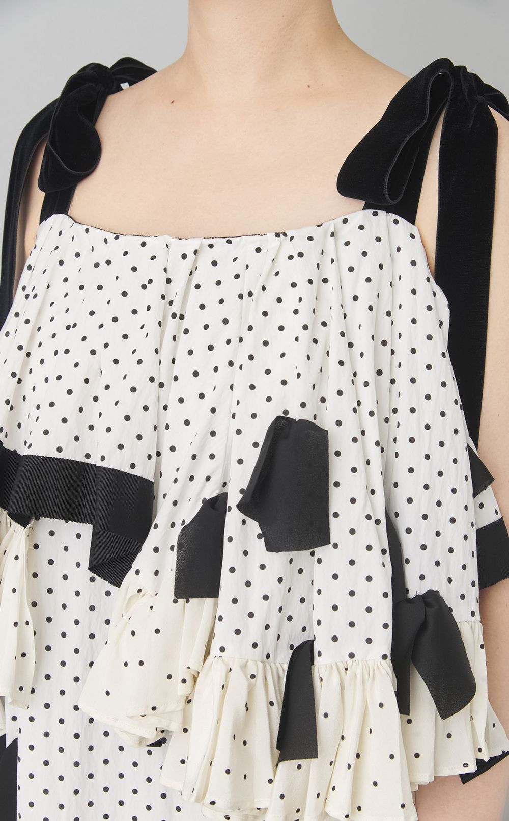 【roop】トリプルコンビドットドレス