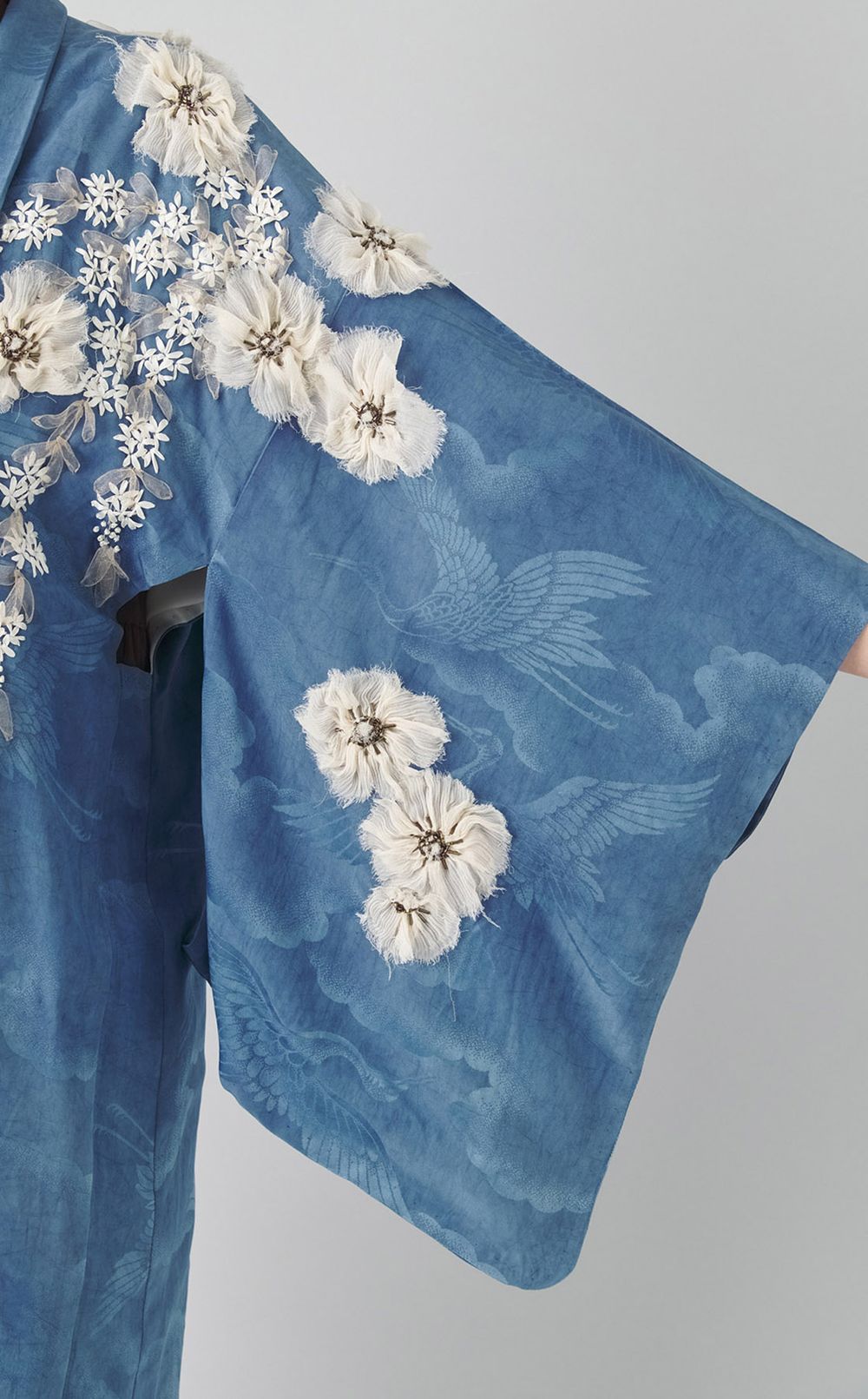 【roop】藍染&手刺繍の着物の羽織