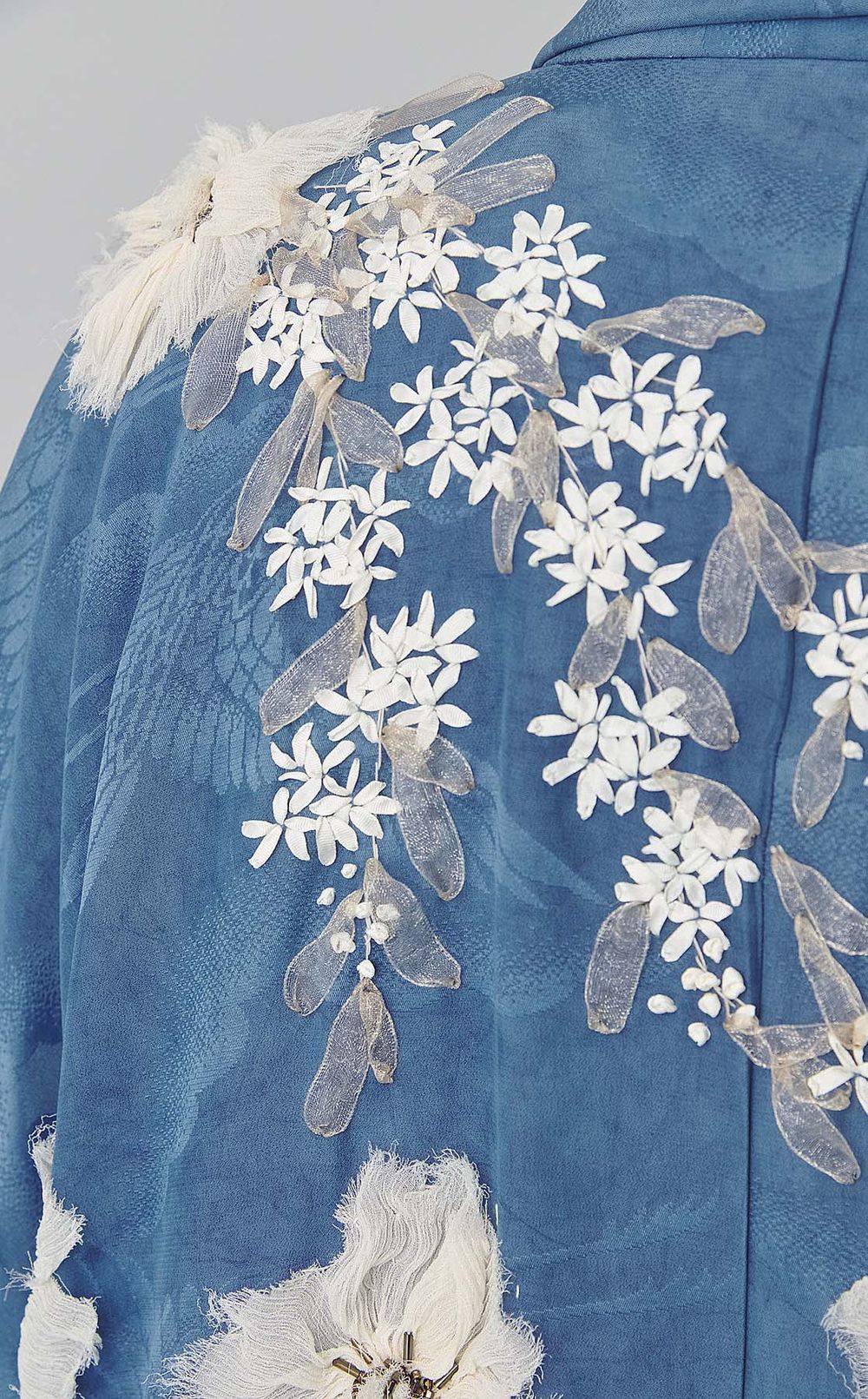 【roop】藍染&手刺繍の着物の羽織