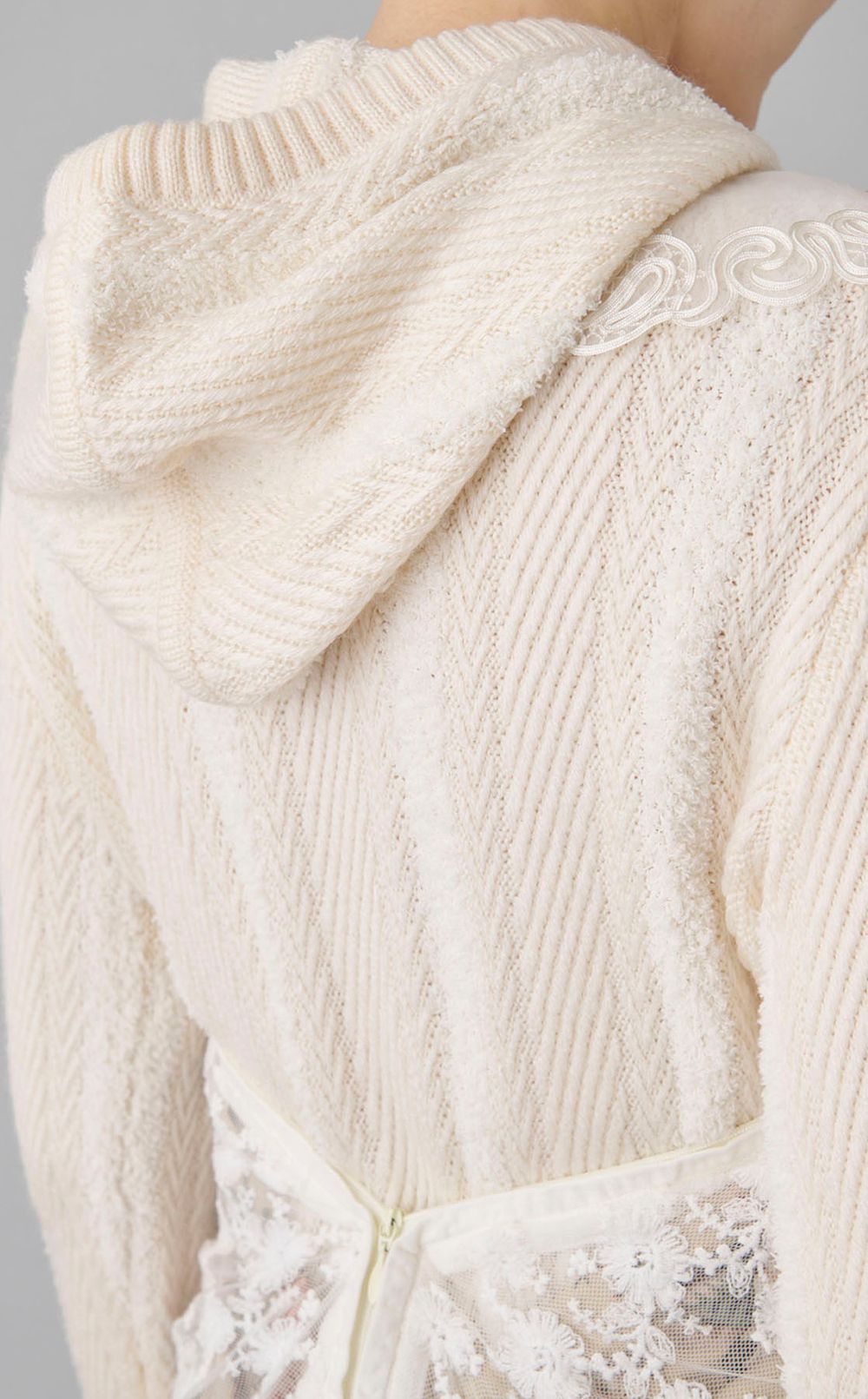 【roop】lace veil one-piece