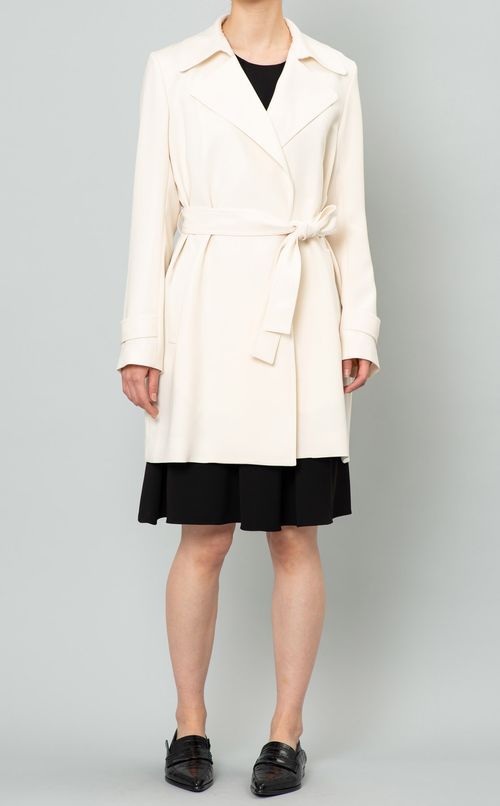 クレープショートトレンチコート