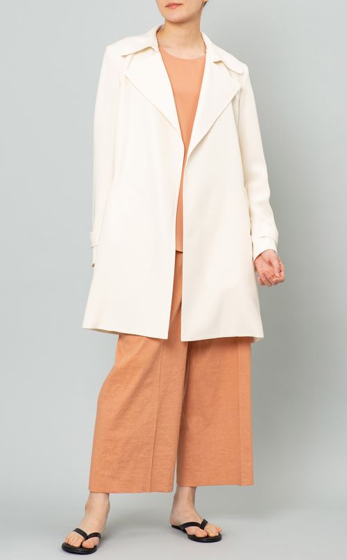 クレープショートトレンチコート