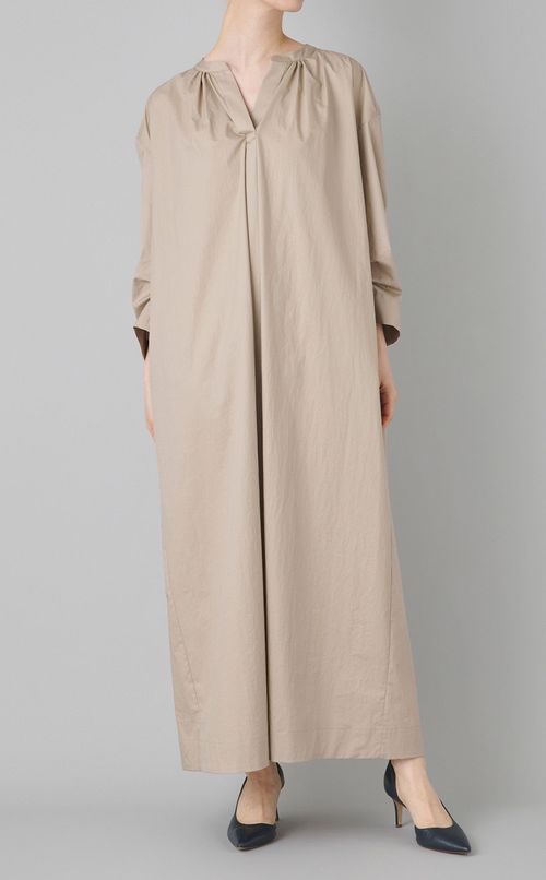 ボリュームスリーブスキッパーワンピース