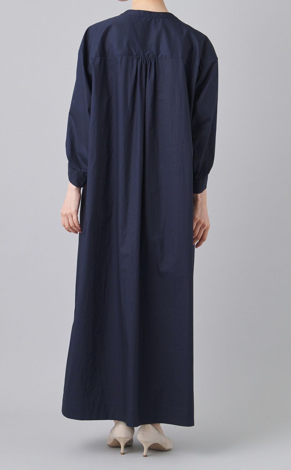 ボリュームスリーブスキッパーワンピース