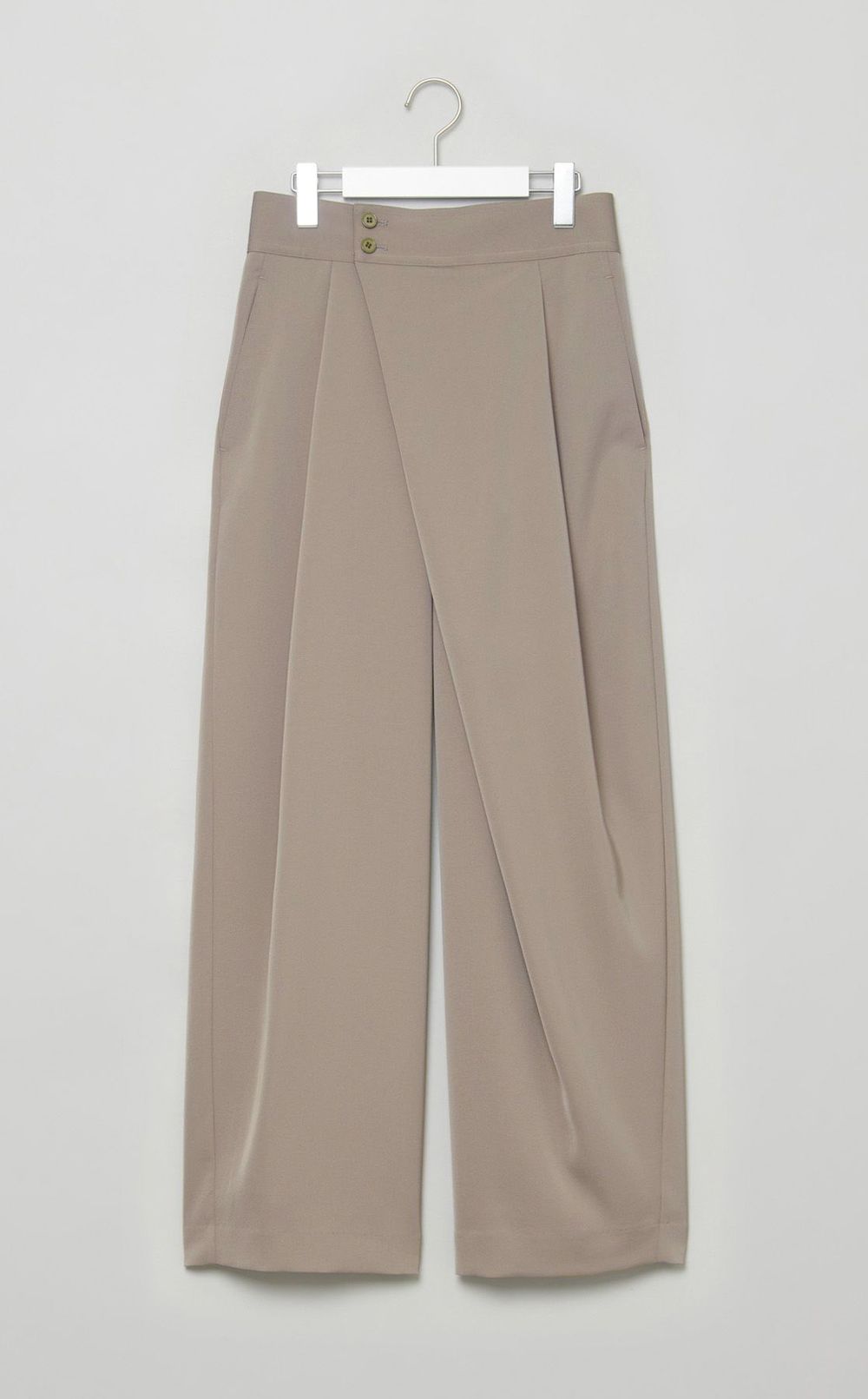 サテンラップワイドパンツ