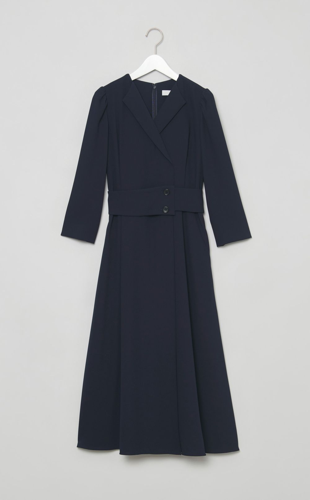 ベルトデザインフレアワンピース