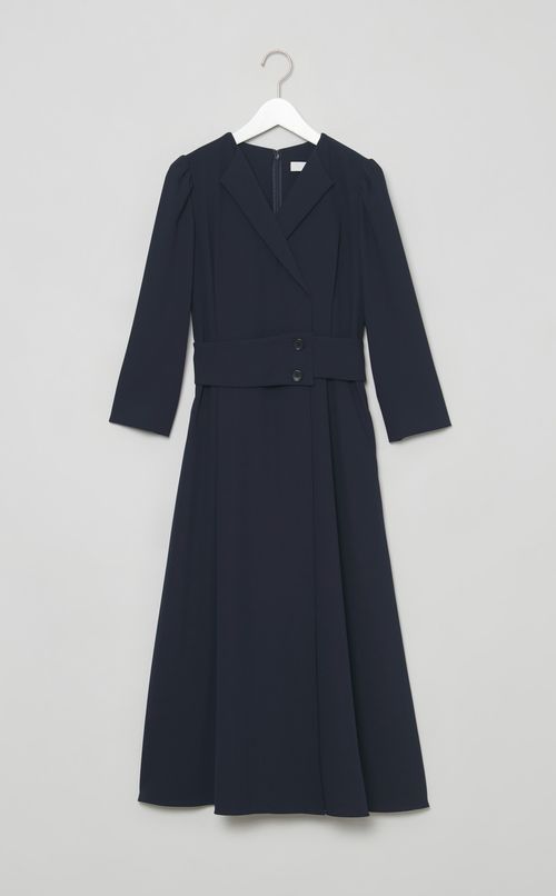 ベルトデザインフレアワンピース