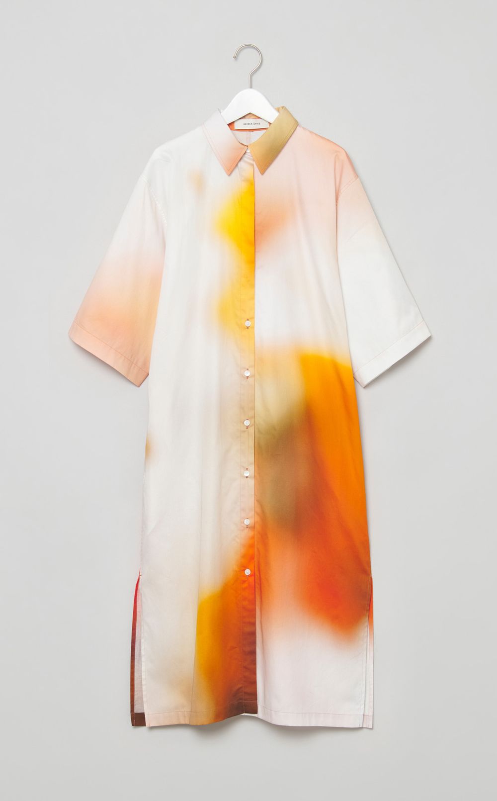 グラデーションプリントカフタンワンピース