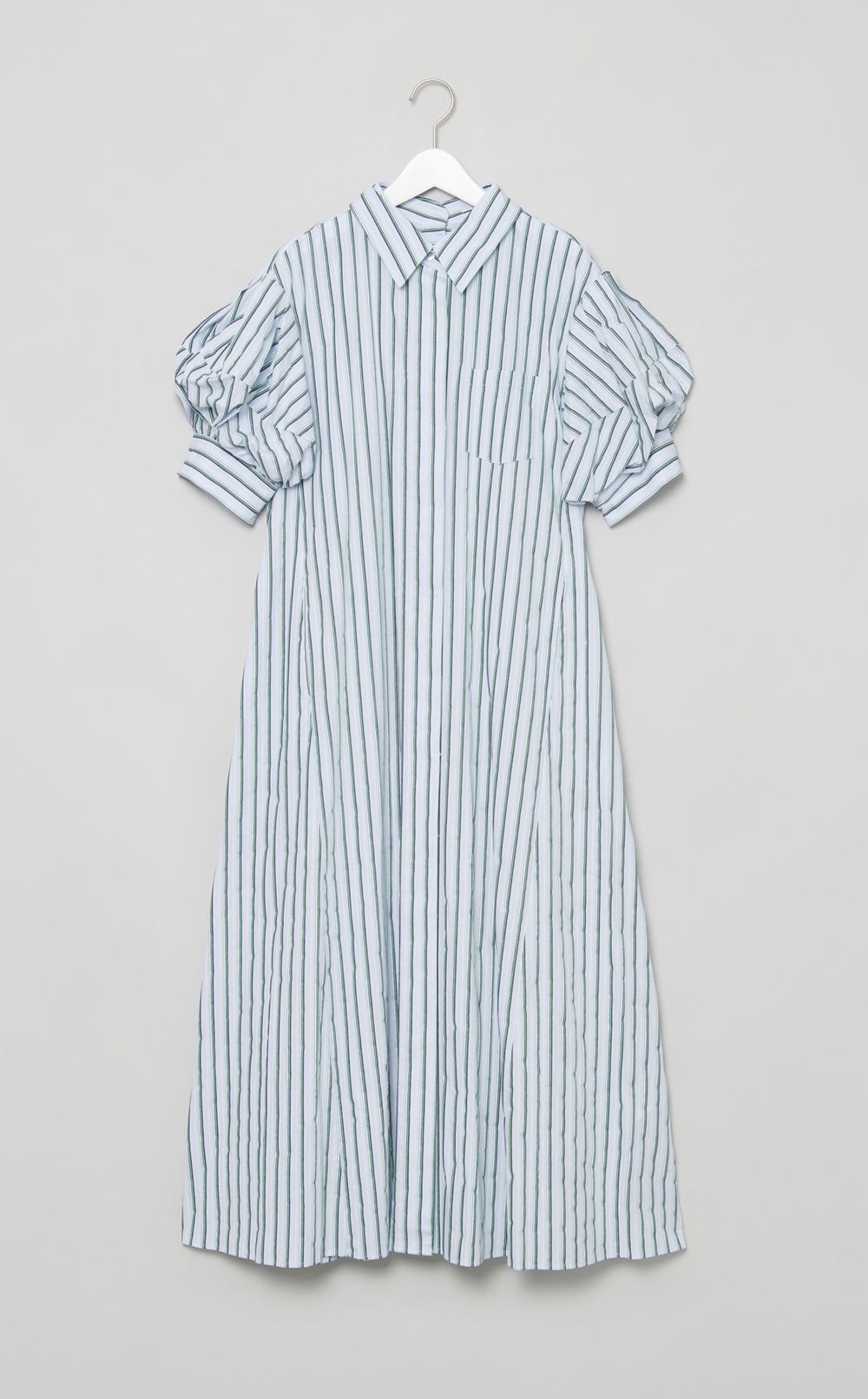 オーバーフォルムシャツワンピース