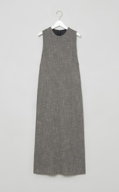 バックシアーマキシワンピース