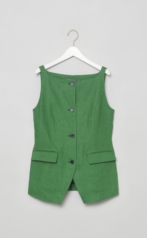 リネンオックスフォードブラウス