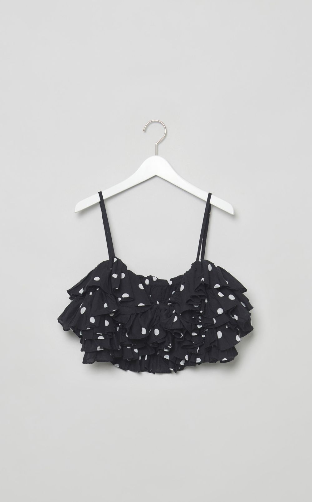 ドットプリントフリルキャミソール