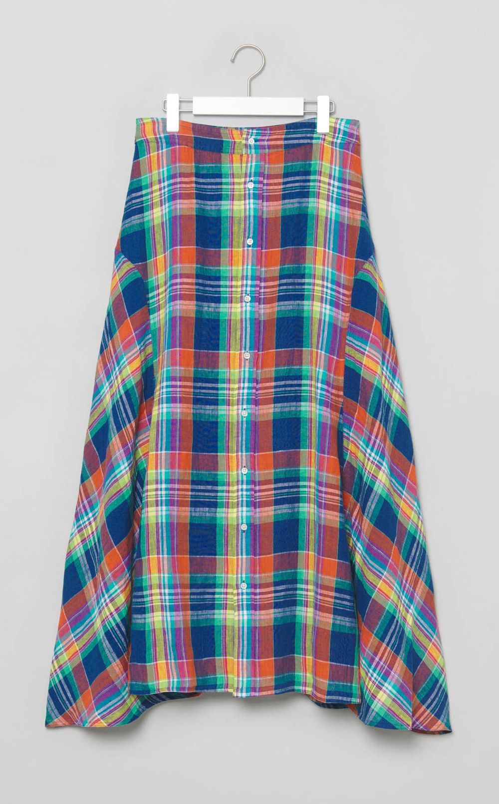 マドラスチェックマキシスカート