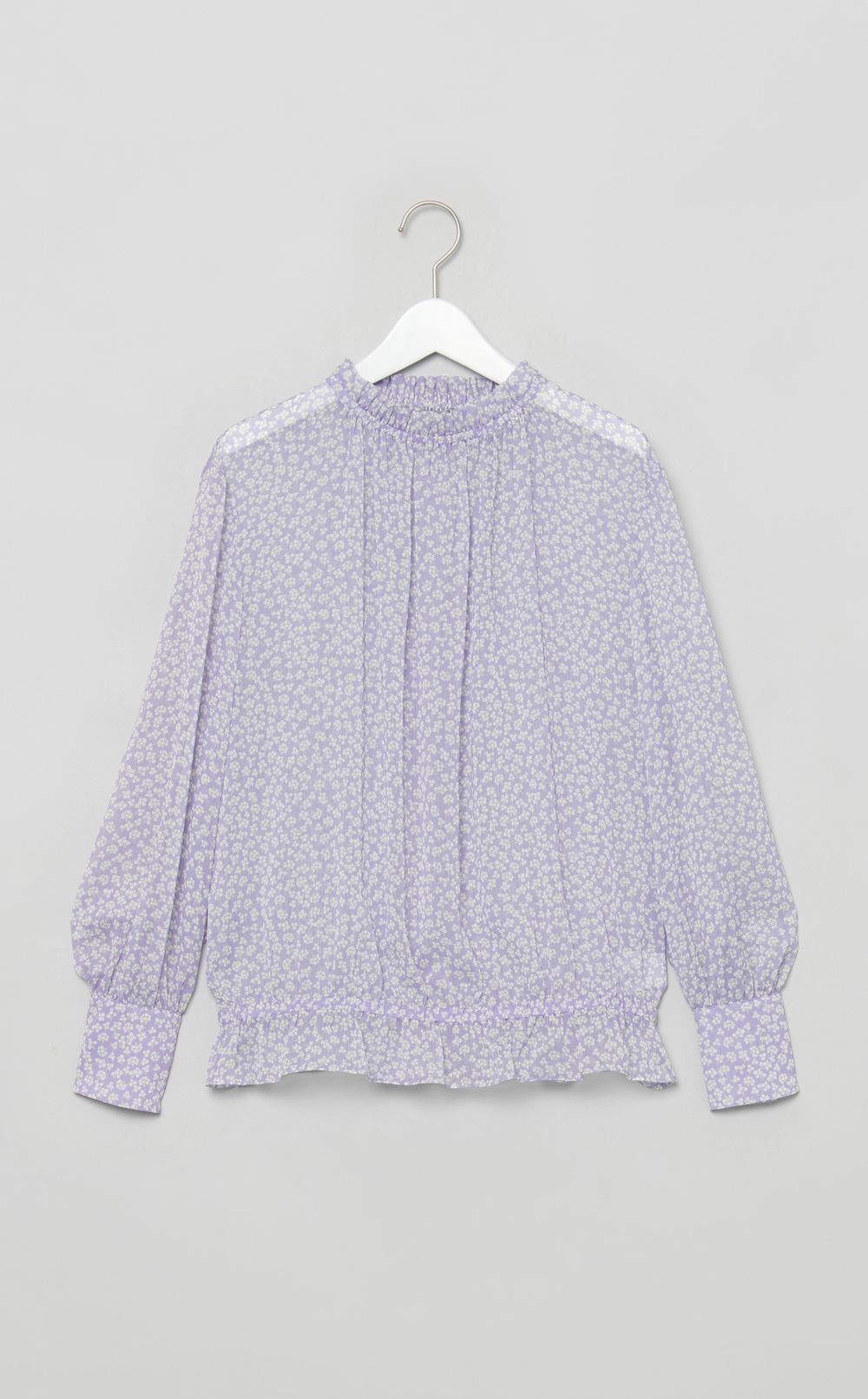 ミニフラワーギャザーブラウス