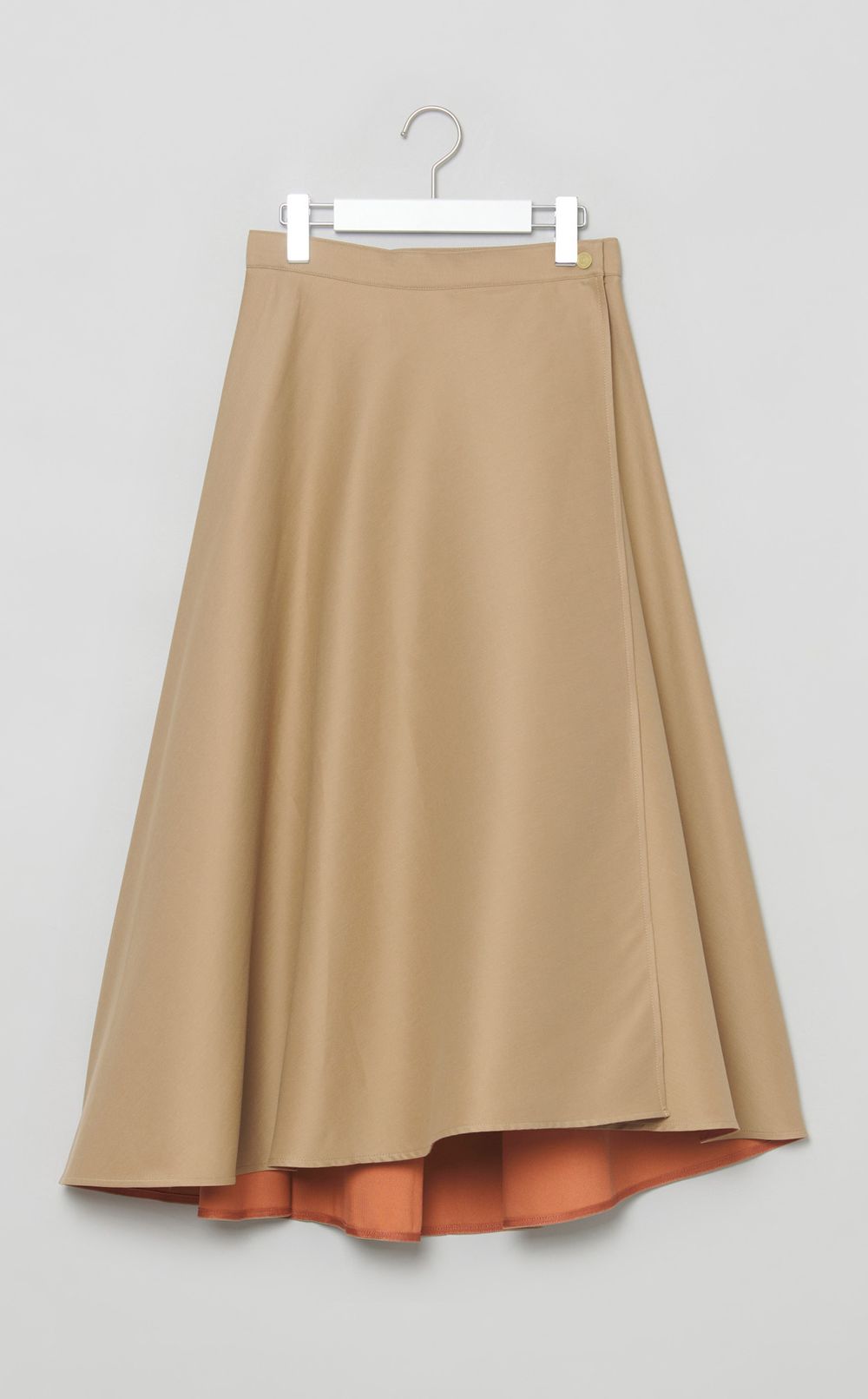 ポリコットンリバーフレアラップスカート