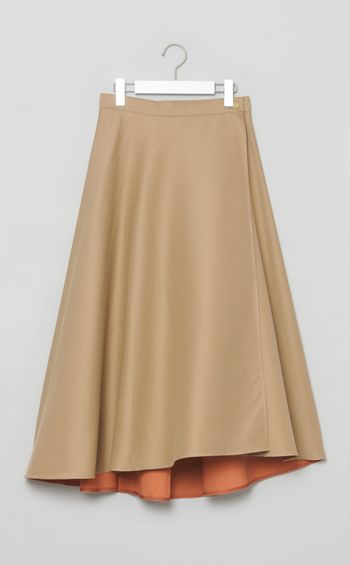 ポリコットンリバーフレアラップスカート