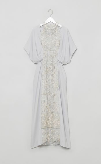 フラワーレースドッキングワンピース