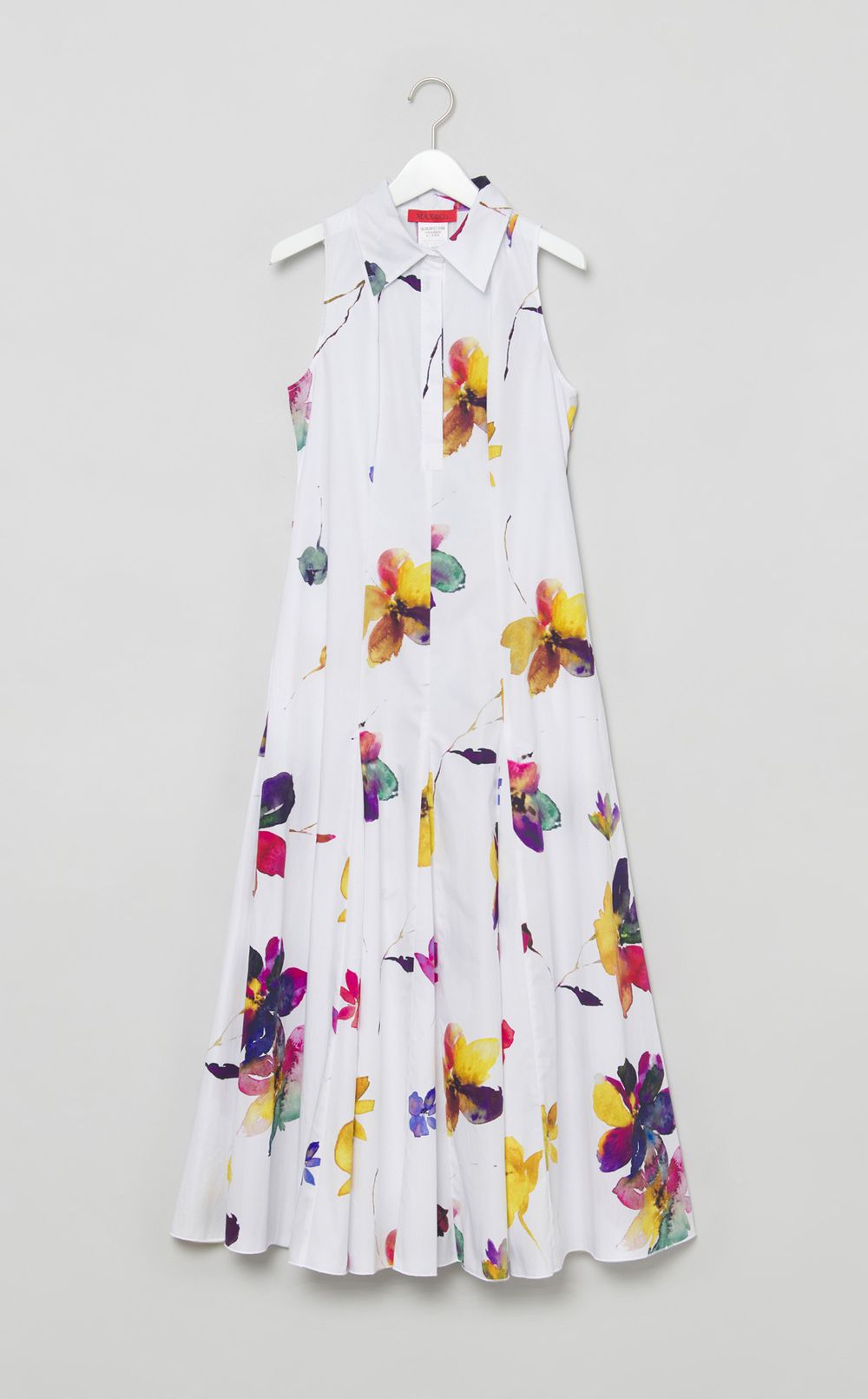 フラワープリン卜スキッパーワンピース