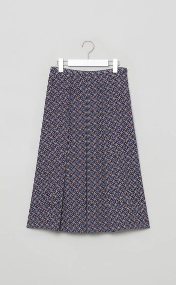 リバティプリントタックフレアスカート