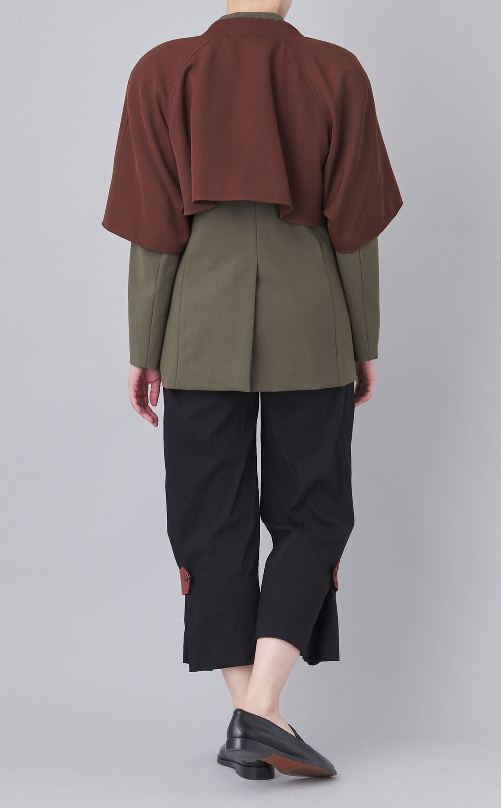 【roop】DOCKING BELTED BICOLOR JACKET