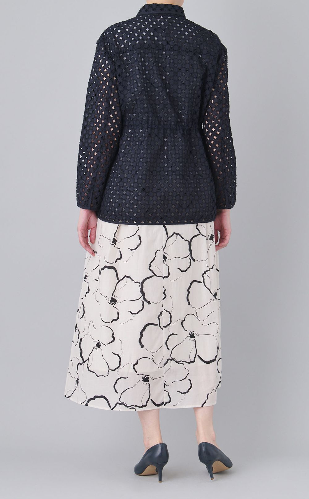 コットンフラワー刺繍ジャケット