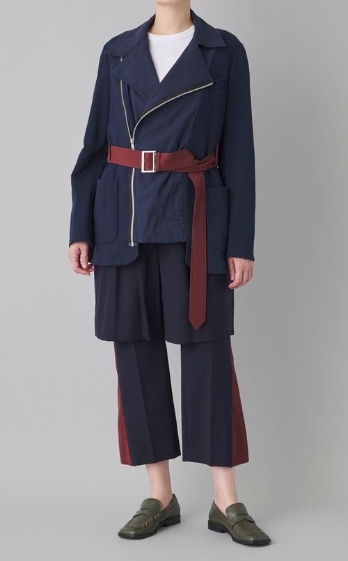 【roop】DOCKING ZIP BELTED WORK JACKET