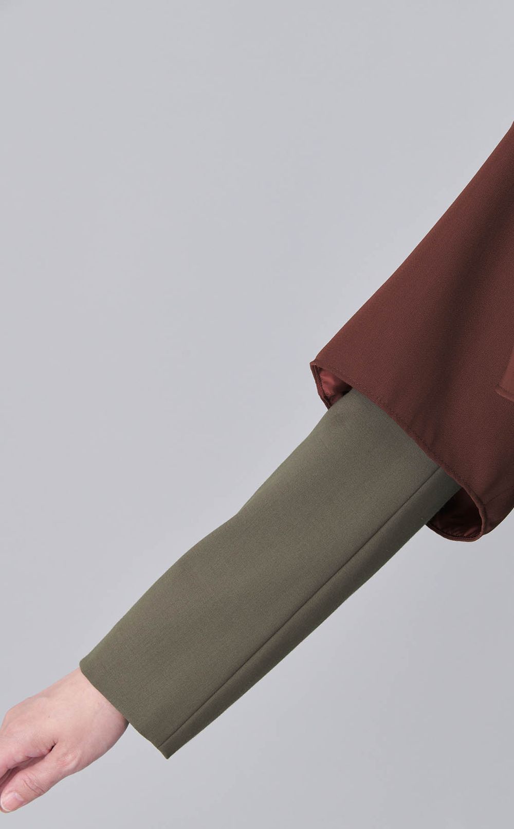 【roop】DOCKING BELTED BICOLOR JACKET