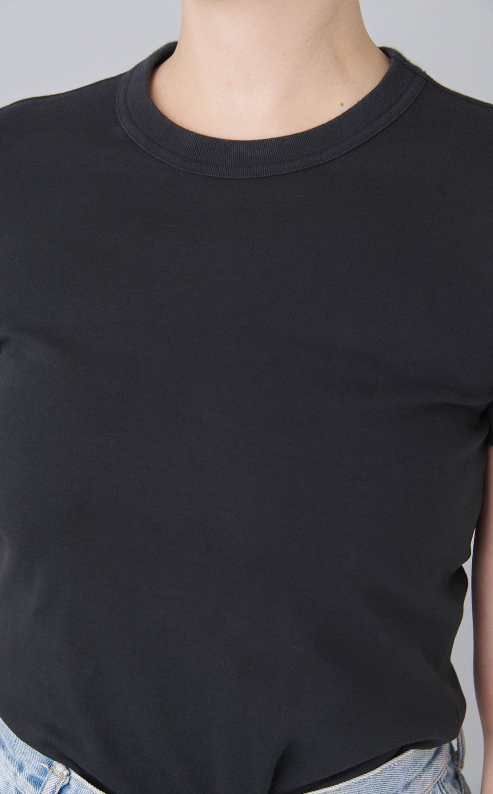 【roop】デニムドッキングTシャツ