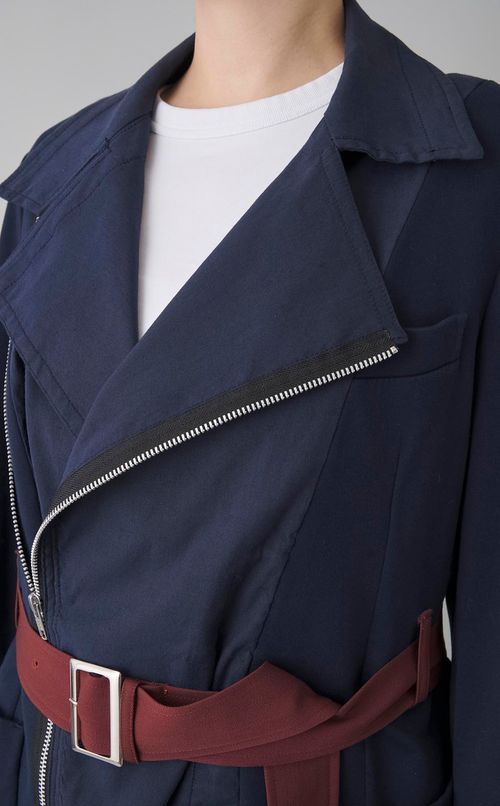 【roop】DOCKING ZIP BELTED WORK JACKET