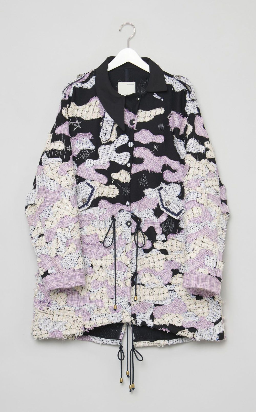 【roop】countrysid estand collar coat