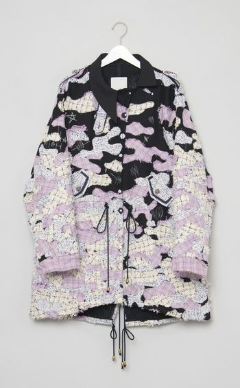 【roop】countrysid estand collar coat