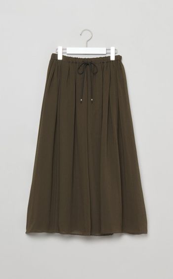 オーガンジーギャザースカート