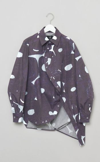 ヘラルボニープリントボールシャツ