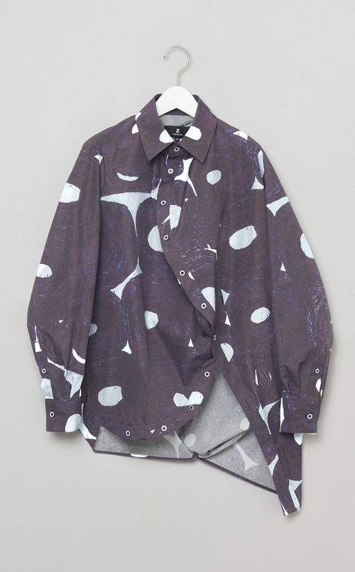 ヘラルボニープリントボールシャツ