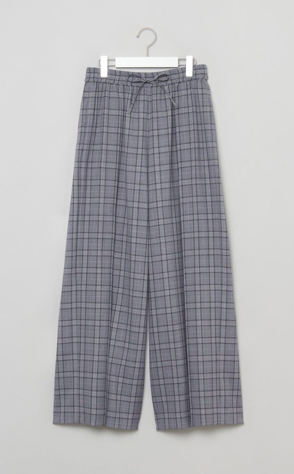 グレンチェックイージーパンツ