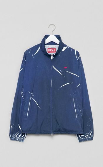 プリンテッドナイロンブルゾン